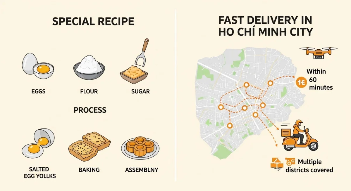 Đặt bánh bông lan trứng muối Đức Đô online giao tận nơi TPHCM