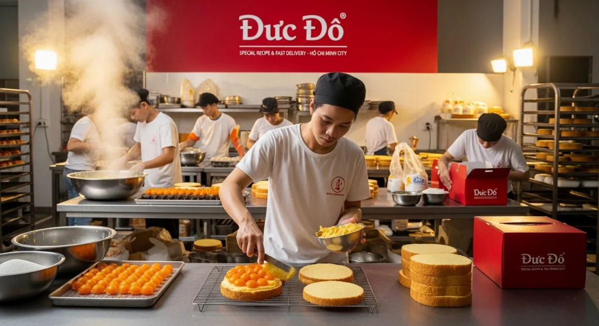 Công thức đặc biệt bánh bông lan trứng muối Đức Đô bí quyết độc quyền