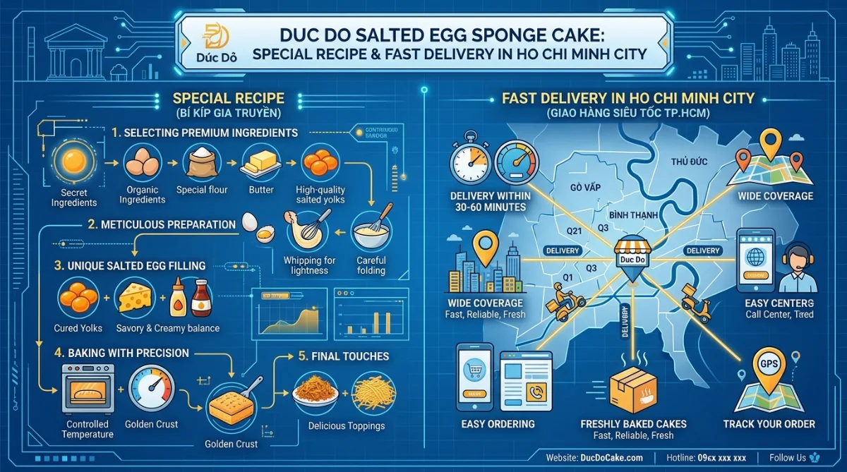 Review bánh bông lan trứng muối Đức Đô ngon tuyệt hảo Sài Gòn