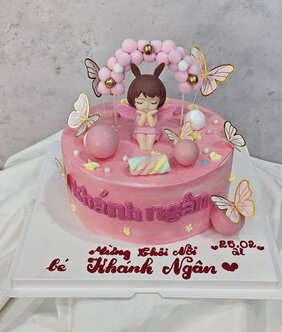 Bánh kem bé gái mẫu 39